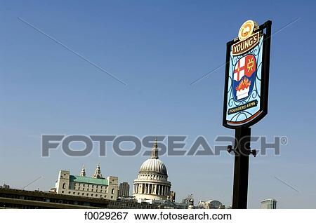 England, London, Saint paul's cathedral and sign View Large Photo Image Stock Photo - England, London, Saint paul's cathedral and sign. Fotosearch