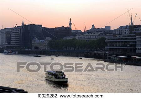 England, London, Thams at sunset View Large Photo Image Stock Image - England, London, Thams at sunset. Fotosearch