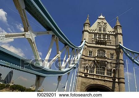 Stock Image - England, London, Tower Bridge. Fotosearch