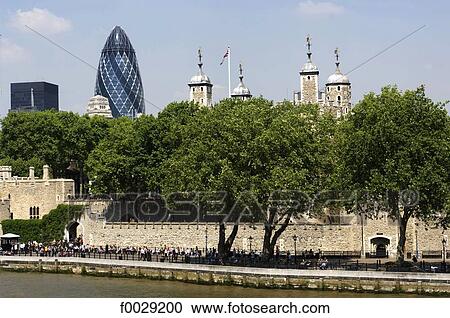 Stock Image - England, London, Tower of London. Fotosearch