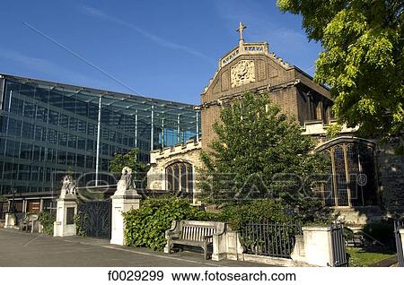 England, London, Tower Place, All hallows-by-the-Tower church View Large Photo Image Stock Photo - England, London, Tower Place, All hallows-by-the-Tower church. Fotosearch