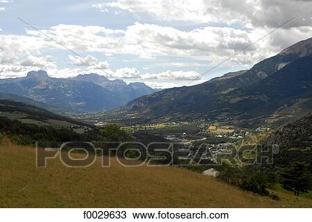 Stock Image - France, Alps, Ubaye Valley. Fotosearch
