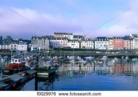 Stock Photograph - France, Brittany, fishing port. Fotosearch
