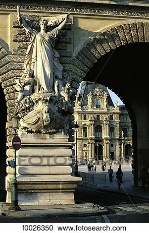 France, Paris, access to the Carrousel Square and the Louvre Museum View Large Photo Image Stock Image - France, Paris, access to the Carrousel Square and the Louvre Museum. Fotosearch