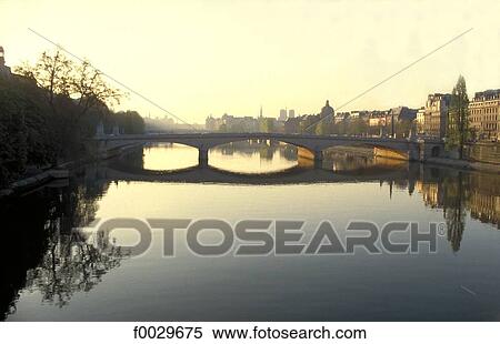 Stock Photography - France, Paris, bridge on the Seine. Fotosearch