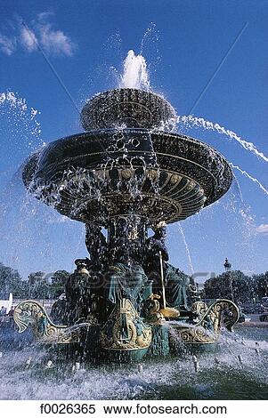 France, Paris, Concorde Square, fountain of the Seas View Large Photo Image Stock Photography - France, Paris, Concorde Square, fountain of the Seas. Fotosearch
