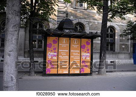 France, Paris, information point for tourists View Large Photo Image Stock Image - France, Paris, information point for tourists. Fotosearch