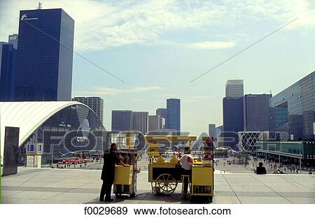 Stock Photo - France, Paris, La Défense. Fotosearch
