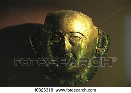France, Paris, Louvre Museum, Egyptian funeral mask View Large Photo Image Stock Photo - France, Paris, Louvre Museum, Egyptian funeral mask. Fotosearch