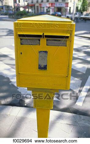 Picture - France, Paris, mailbox. Fotosearch