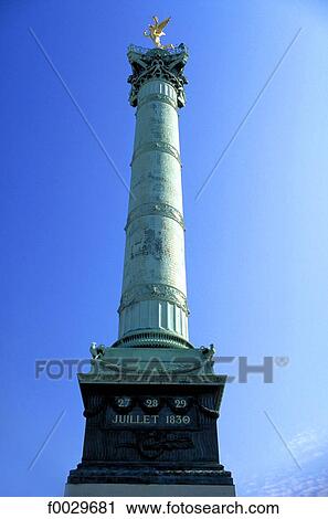France, Paris, place de la Bastille, July column View Large Photo Image Stock Image - France, Paris, place de la Bastille, July column. Fotosearch