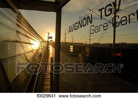 France, Vaucluse, Avignon, TGV train station View Large Photo Image Stock Image - France, Vaucluse, Avignon, TGV train station. Fotosearch