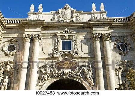 Hungary, Budapest, Buda, royal castle, architecture detail View Large Photo Image Stock Image - Hungary, Budapest, Buda, royal castle, architecture detail. Fotosearch