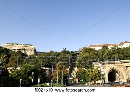 Stock Image - Hungary, Budapest, cable car. Fotosearch