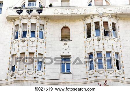 Hungary, Budapest, facade View Large Photo Image Stock Photo - Hungary, Budapest, facade. Fotosearch