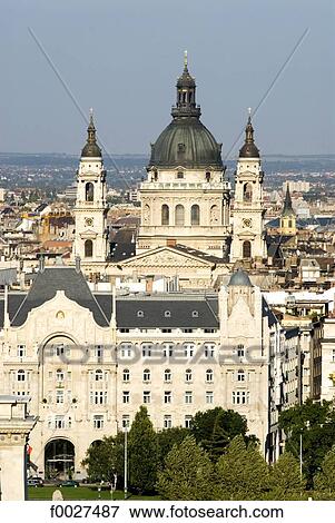 Hungary, Budapest, Saint Stephen's Basilica View Large Photo Image Stock Photo - Hungary, Budapest, Saint Stephen's Basilica. Fotosearch