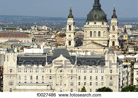 Stock Photograph - Hungary, Budapest, Saint Stephen's Basilica. Fotosearch