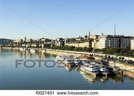 Hungary, Budapest, the Danube View Large Photo Image Stock Image - Hungary, Budapest, the Danube. Fotosearch