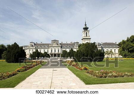 Hungary, Keszthely, Festetics Castle View Large Photo Image Stock Image - Hungary, Keszthely, Festetics Castle. Fotosearch