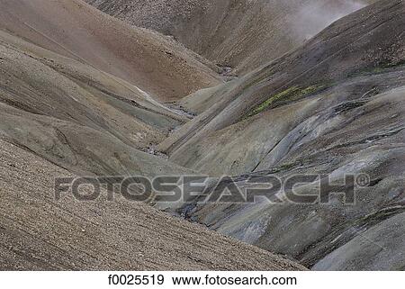 Iceland, Landmannalaugar, rhyolite flows View Large Photo Image Stock Photo - Iceland, Landmannalaugar, rhyolite flows. Fotosearch