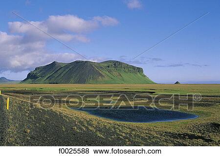 Stock Photo - Iceland, near Vik, Icelandic landscape. Fotosearch