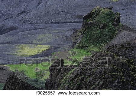 Iceland, Thorsmörk valley, Icelandic landscape View Large Photo Image Stock Photo - Iceland, Thorsmörk valley, Icelandic landscape. Fotosearch