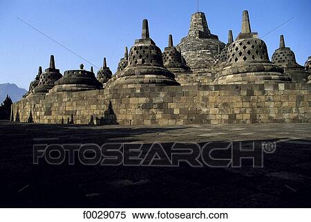 Indonesia, Java, Borodubur, temple View Large Photo Image Stock Photography - Indonesia, Java, Borodubur, temple. Fotosearch