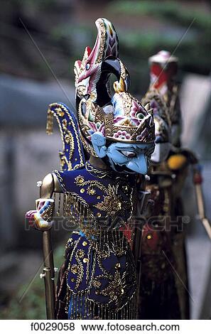 Indonesia, Java, wooden traditional marionettes View Large Photo Image Stock Photo - Indonesia, Java, wooden traditional marionettes. Fotosearch