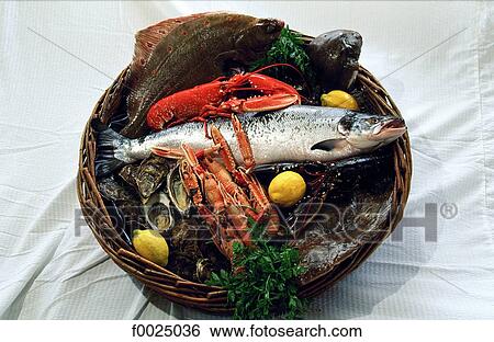 Ireland, Connemara, Clifden, assorted fishes and shellfishes View Large Photo Image Stock Photograph - Ireland, Connemara, Clifden, assorted fishes and shellfishes. Fotosearch