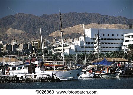 Israel, Eilat, harbour View Large Photo Image Stock Image - Israel, Eilat, harbour. Fotosearch