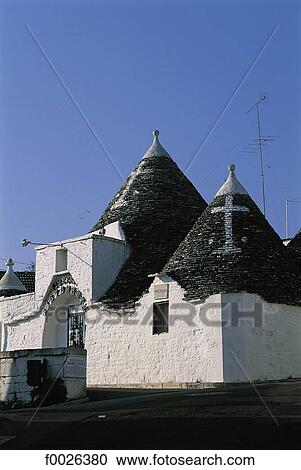Stock Image - Italy, Apulia, Alberobello, traditional dwelling called "Trullo". Fotosearch