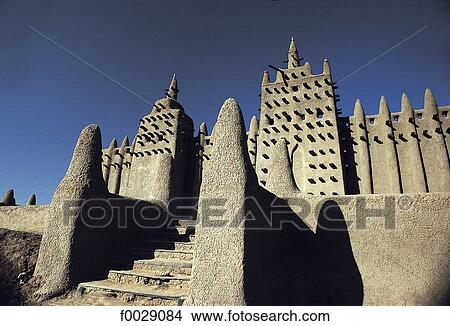 Mali, Djenné, mosque View Large Photo Image Picture - Mali, Djenné, mosque. Fotosearch