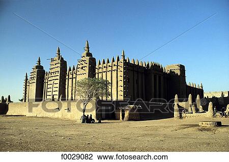 Mali, Djenné, mosque View Large Photo Image Stock Image - Mali, Djenné, mosque. Fotosearch