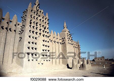 Mali, Djenné, mosque View Large Photo Image Stock Photo - Mali, Djenné, mosque. Fotosearch
