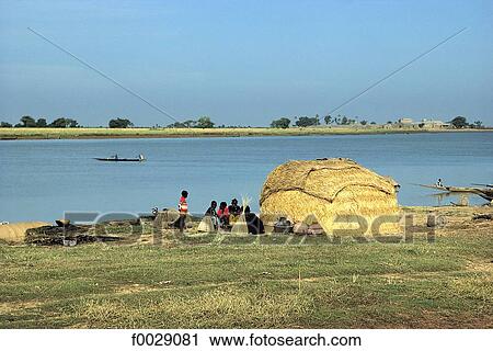 Mali, near Mopti, Bozo fishermen nomad camp View Large Photo Image Stock Image - Mali, near Mopti, Bozo fishermen nomad camp. Fotosearch