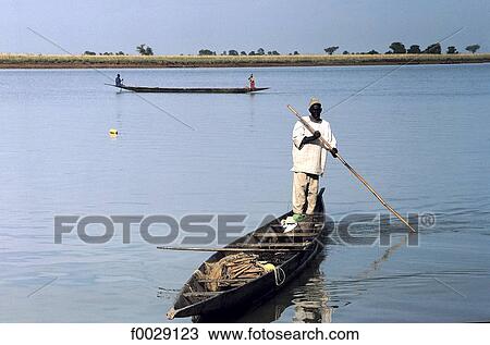 Mali, near Mopti, Niger River, Bozo fisherman View Large Photo Image Stock Image - Mali, near Mopti, Niger River, Bozo fisherman . Fotosearch