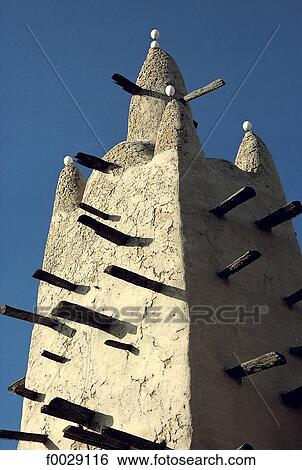Mali, San, mosque, detail View Large Photo Image Stock Photograph - Mali, San, mosque, detail. Fotosearch