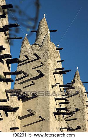 Mali, San, mosque, detail View Large Photo Image Stock Photography - Mali, San, mosque, detail. Fotosearch
