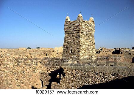 Mauritania, Chinguetti, mosque, minaret View Large Photo Image Stock Photo - Mauritania, Chinguetti, mosque, minaret. Fotosearch