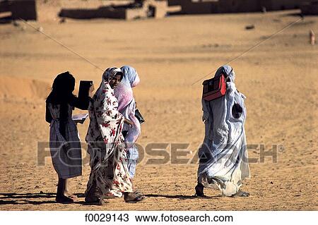 Mauritania, Chinguetti, schoolgirls View Large Photo Image Stock Image - Mauritania, Chinguetti, schoolgirls. Fotosearch