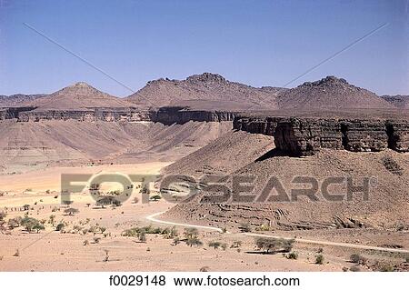 Mauritania, Sahara, Adrar region, tabular plateau View Large Photo Image Stock Photo - Mauritania, Sahara, Adrar region, tabular plateau . Fotosearch