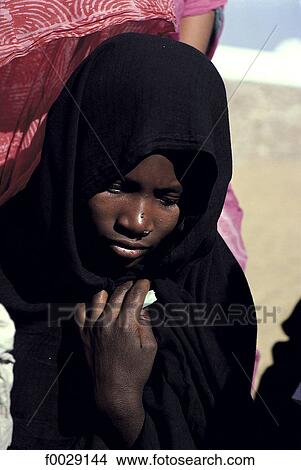 Mauritania, young girl View Large Photo Image Picture - Mauritania, young girl. Fotosearch