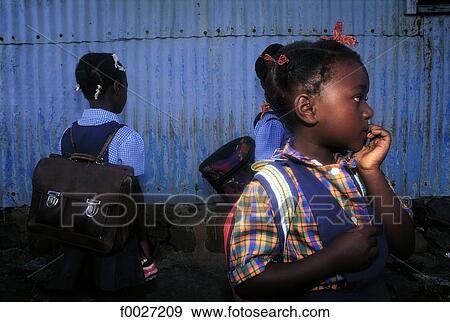 Mauritius, schoolgirls View Large Photo Image Stock Photo - Mauritius, schoolgirls. Fotosearch