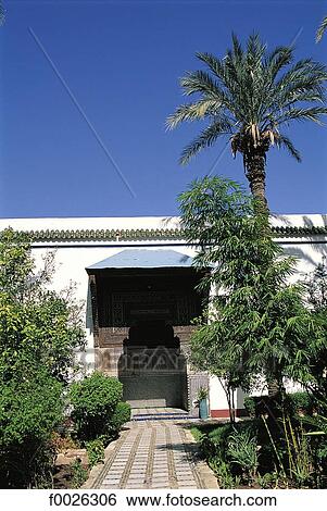 Morocco, Marrakech, Bahia Palace View Large Photo Image Stock Photograph - Morocco, Marrakech, Bahia Palace. Fotosearch