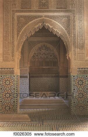 Morocco, Marrakech, Saadian Tombs View Large Photo Image Stock Photography - Morocco, Marrakech, Saadian Tombs. Fotosearch