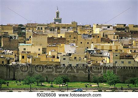 Morocco, Meknes, old town View Large Photo Image Stock Photo - Morocco, Meknes, old town. Fotosearch