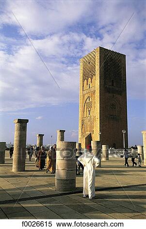 Morocco, Rabat, Hassan Tower View Large Photo Image Stock Photography - Morocco, Rabat, Hassan Tower. Fotosearch