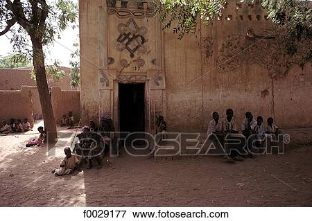 Stock Photo - Niger, Zinder, district of Binri, Koranic school. Fotosearch