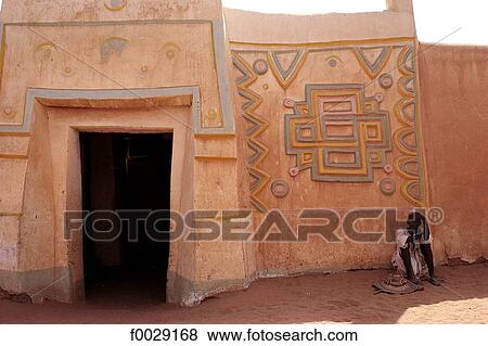 Niger, Zinder, district of Birni, Hausa house View Large Photo Image Stock Photo - Niger, Zinder, district of Birni, Hausa house. Fotosearch