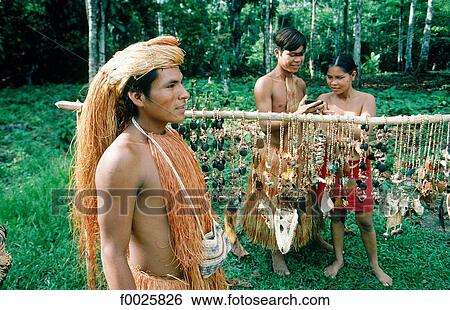 Peru, Amazonia, Yagua Indians View Large Photo Image Stock Photograph - Peru, Amazonia, Yagua Indians. Fotosearch